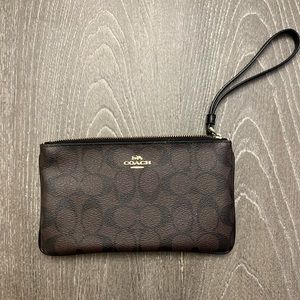 Coach Corner Zip Wristlet